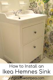 View our wide range of functional and stylish bathroom furniture, sinks, taps, accessories from towels to waste bins, shower curtains to bath mats at ikea! Bathroom Renovation Update How To Install An Ikea Hemnes Sink Sweet Pea