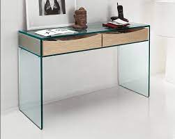 Tonelli Gulliver Clear Glass Desk