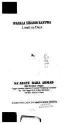 Hausa novel siradin rayuwa : Wahala Siradin Rayuwa Littafi Na Daya Sa Adatu Baba Ahmad Google Books