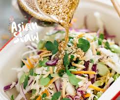 easy asian slaw with sesame soy