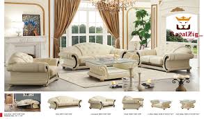 clic designer tufted wooden sofa set
