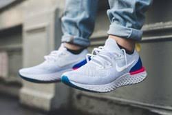 The nike epic react flyknit has the latest big new foam wafting over from the pacific northwest. Nike Epic React Flyknit White Men S Running Sports Shoes à¤¨ à¤‡à¤• à¤°à¤¨ à¤— à¤• à¤œ à¤¤ Navshakti Fashion Surat Id 22643033433