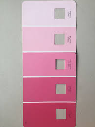 Valspar Pink Ombré Paint Swatches