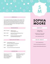 Pastel Pink And Blue Modern Resume Templates By Canva