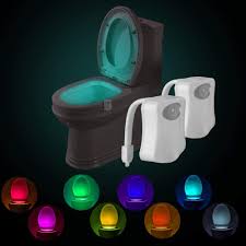 Amazon Com Powerole Toilet Night Light Pir Motion Activated Toilet Light Sensor Led Washroom Night Light Inside Toliet Lamp 8 Colors Changing Battery Operated Motion Sensor For Bathroom Washroom Home Improvement