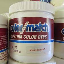 color match carpet dye royal blue
