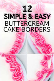 easy ercream cake borders