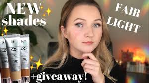 New Shades It Cosmetics Cc Cream Giveaway Announcement Youtube