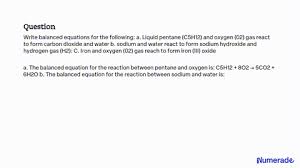 Liquid Pentane C5h12 And Oxygen