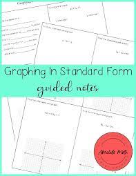 Graphing Linear Equations In Standard