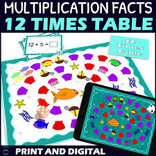 table multiplication fluency board game