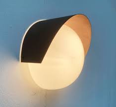 Outdoor Glass And Copper Wall Lamp From