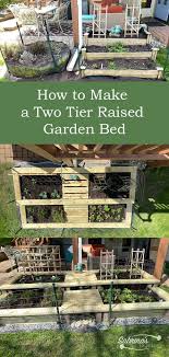 two tier raised garden bed