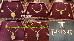 tanishq new light weight gold necklace