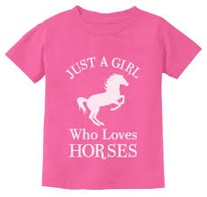 just a who loves horses kids t