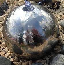 Stainless Steel Sphere Water Feature