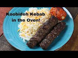 homemade persian kabab in the oven