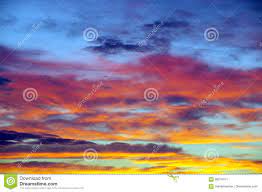 Multicolored sky stock image. Image of cumuli, oxygen - 98216151