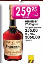 special hennessy v s cognac unit