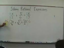 algebra 2 solving rational equations