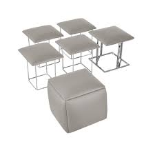 companion cube 5 hidden seats ottoman