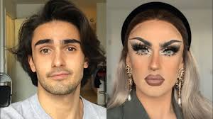 my first step by step drag make up