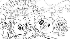 More 100 images of different animals for children's creativity. Numberland Coloring Page