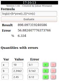 error propagation calculator