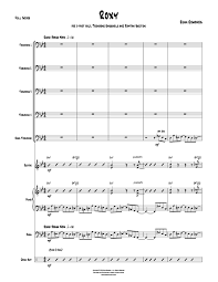 Amazon Com Roxy For 5 Part Jazz Trombone Ensemble Rhythm
