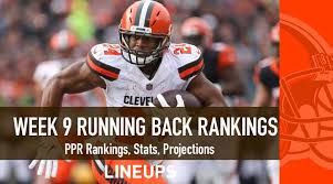 Week 9 Rb Rankings Ppr Running Back Fantasy Stats Projections