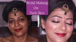real bridal makeup on dark skin tone