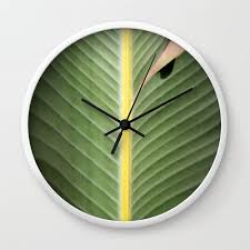 Leaf Wall Clock By Linden Harlow Society6