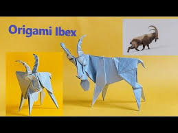 Cool Origami Ibex Mountain Goat