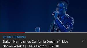 Dalton Harris Is Trending On Youtube At 6 In Usa 30 On Uk