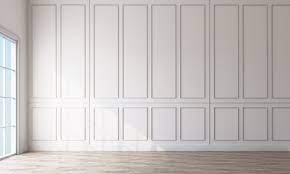 Wall Panels And Wooden Floor 3d Rendering