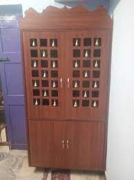 laminated pooja cabinet feature