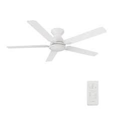 Carro Byrness 52 In Color Changing Integrated Led Indoor Matte White 10 Sd Dc Ceiling Fan With Light Kit Remote Control