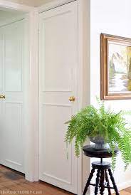 how to add trim to plain doors the