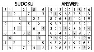 The puzzle is solved when each row, each column, and each 3x3 square within the puzzle contain the digits 1 through 9 with each numeral appearing once. Vektorgrafiken Sudoku Vektorbilder Sudoku Depositphotos