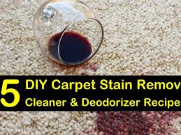 5 homemade carpet stain remover recipes