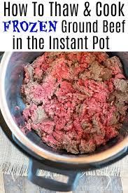 cooking frozen meat in instant pot