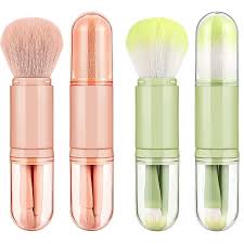 2 pieces small makeup brush set 4 in 1