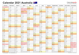 Jump start your new year with this free 2021 printable calendar template! Australia Calendar 2021 Free Printable Pdf Templates