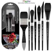 silver brush black velvet brushes