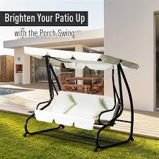 Outsunny Swing Chair 3 Person Outdoor