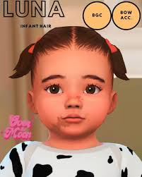 infant hairstyles baby hair cc