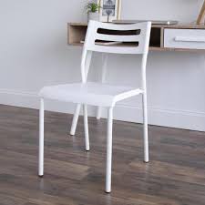 Manhattan comfort has the largest assortment of white desks. Humble Crew 17 2 In Width Standard White White Plastic Guest Office Chair Lt404 The Home Depot