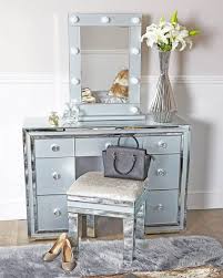 Grey Tinted Glass Dressing Table Zurleys