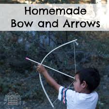 homemade bow and arrows