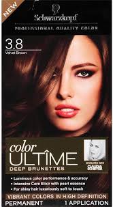 Schwarzkopf Ultime 3 8 Velvet Brown Hair Color Price In